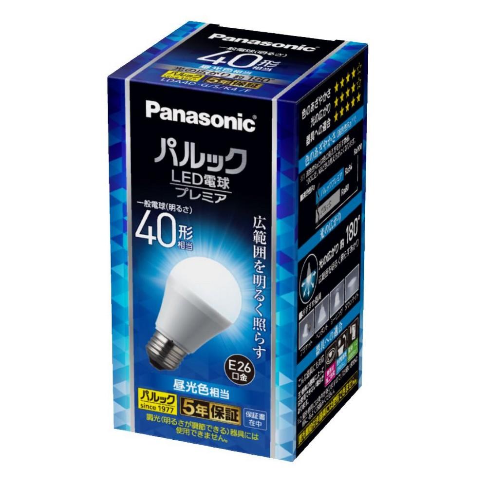 Panasonic LED Bulb Premier E26 Base 40W Equivalent Daylight Color Equivalent (4.2W) General Bulb Wide Beam Type Sealed Fixture Compatible LDA4DGSK4F