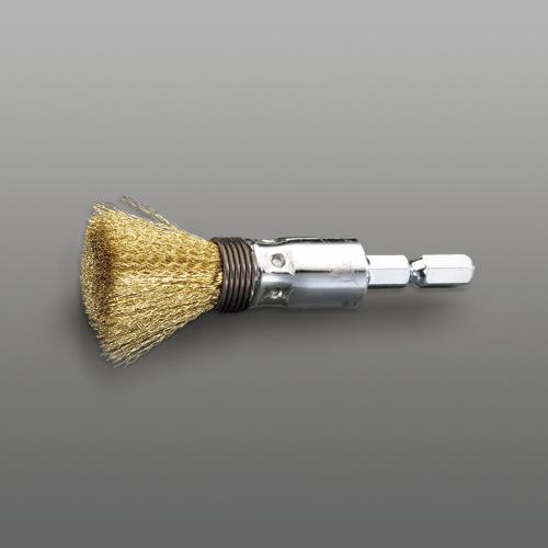 ESCO 15mm Hex Shank Wire Brush (End Type/Brass Wire) EA819BT-142