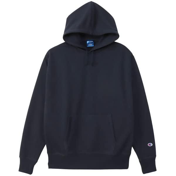 [Champion] Hooded Sweatshirt Men's 370: Navy