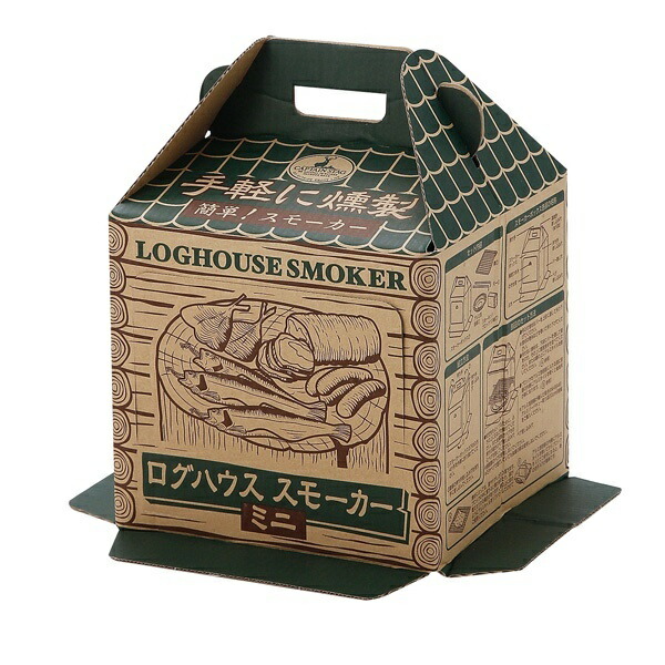 Captain Stag BBQ Smoker Log House Smoker Block Set Mini Smoke Compatible UG-1053