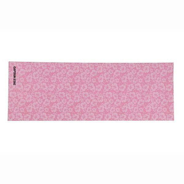 CAPTAIN STAG Exercise Fitness Yoga Yoga Mat 61×173cm Thickness 0.6mm Hibiscus Pink Vit Fit UR-869