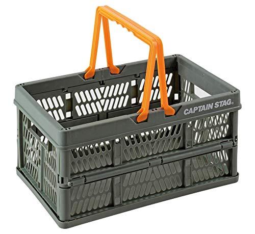 CAPTAIN STAG Folding Container Basket Faure Handy Container with Handle S Size Polypropylene (PP) Green UL-1041