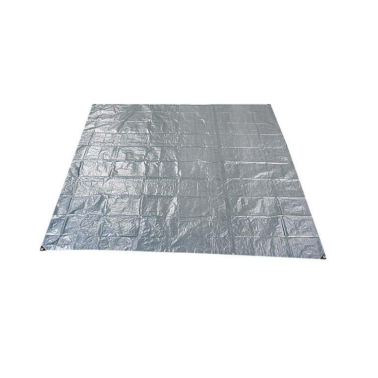 CAPTAIN STAG Leisure Sheet Picnic Sheet Multi-Use Sheet Silver Leisure Sheet 262×262cm (4.5 Tatami Mats) Includes 12 Grommets and 6 Pins UB-3076
