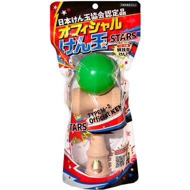 Gentosha Official Kendama STARS Revised Edition Green One Size 479122