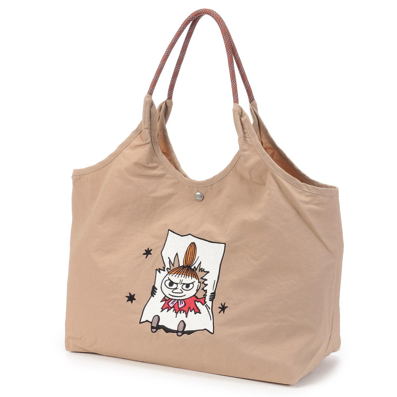 [Moomin] Embroidered Tote Bag 15L RMPK-01 Beige