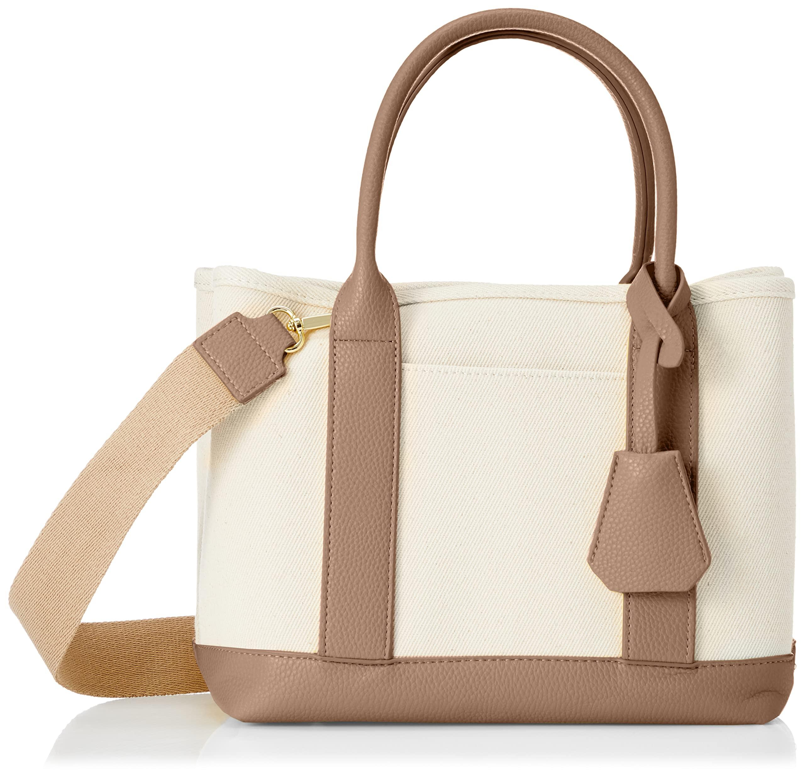 [Cache Cache] Shoulder Strap Partitioned Canvas Tote 01-00-78390 Women's OK