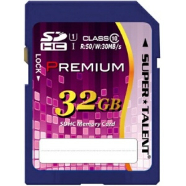 SuperTalent UHS-I Class 10 SDHC Card 32GB