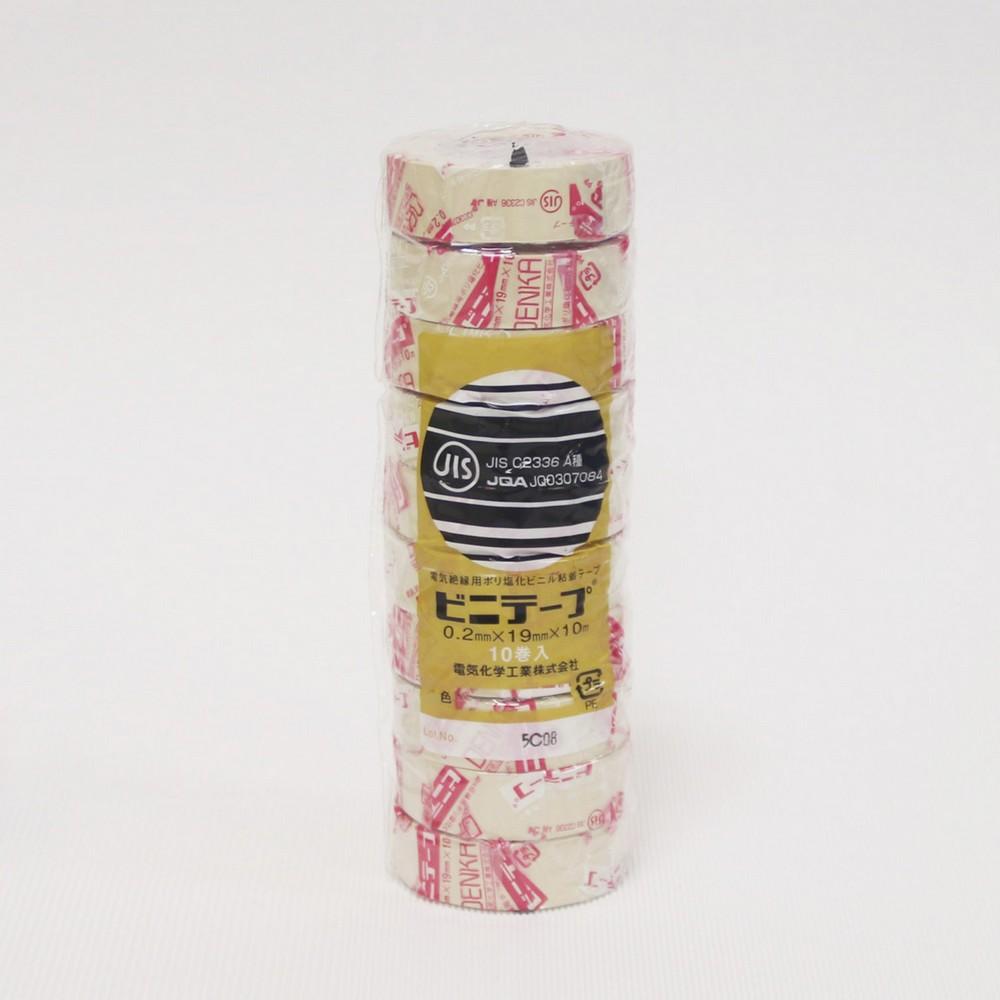 ELPA Insulating Vinyl Tape 19mm x 10m, 10-Pack, Cream #101 19X10M 10P/IV