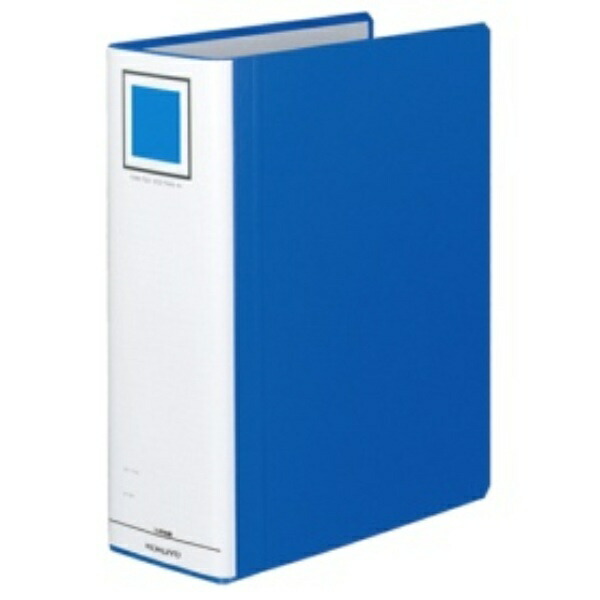 KOKUYO File Pipe-Style File Eco Twin R (Double-Opening) A4 2-Hole 900-Sheet Capacity Blue FU-RT690B