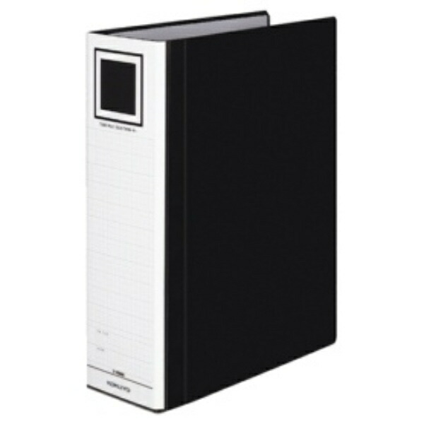 KOKUYO File Pipe-Style File Eco Twin R (Double-Opening) A4 2-Hole 800-Sheet Capacity Black F-RT680D