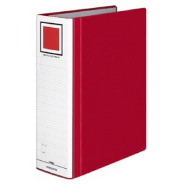 KOKUYO File Pipe-Style File Eco Twin R (Double-Opening) A4 2-Hole 800-Sheet Capacity Red F-RT680R