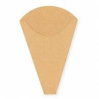 HEIKO Crepe Triangle Bags, Unbleached Plain, 100 Sheets Per Pack 004738403 1 Pack (100 Sheets)