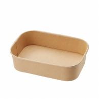 Shimojima HEIKO Unbleached Food Cup PP Rectangular 500ml 004490414 1 bag (25 cups)