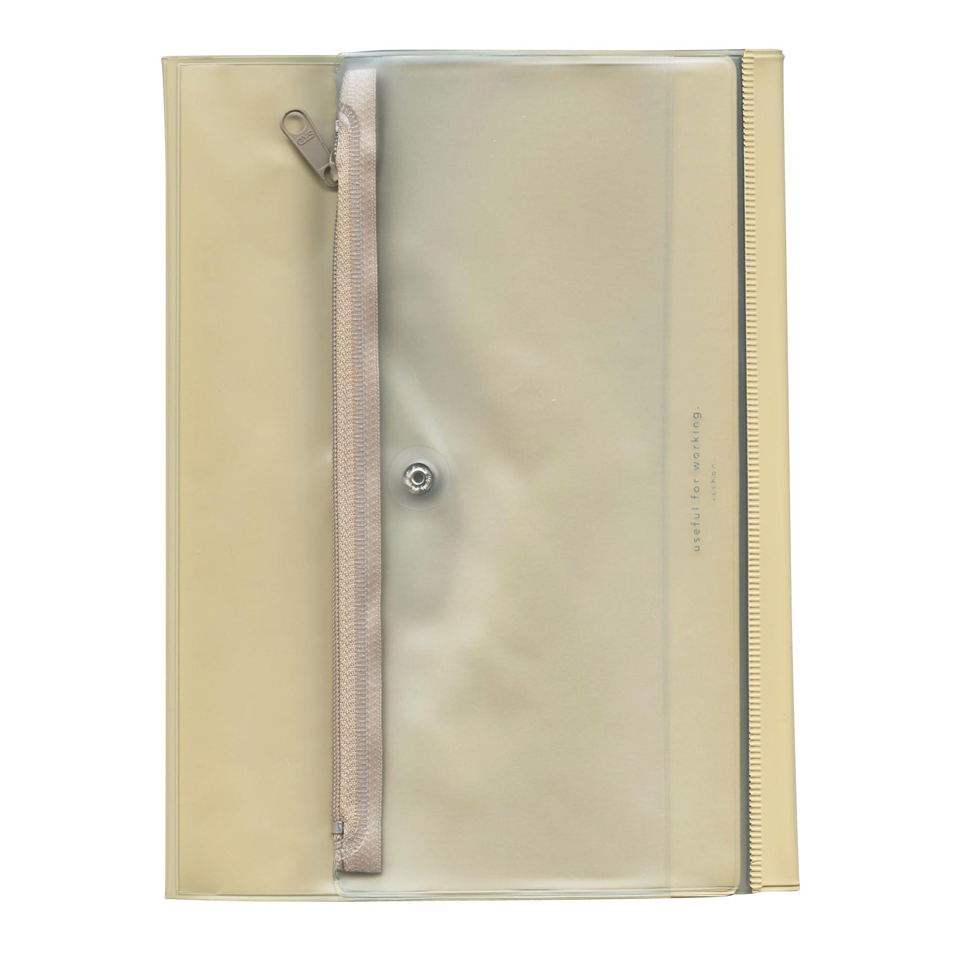 isshoni. Pen Case Included Notebook Cover Recycled PVC A5  N1937