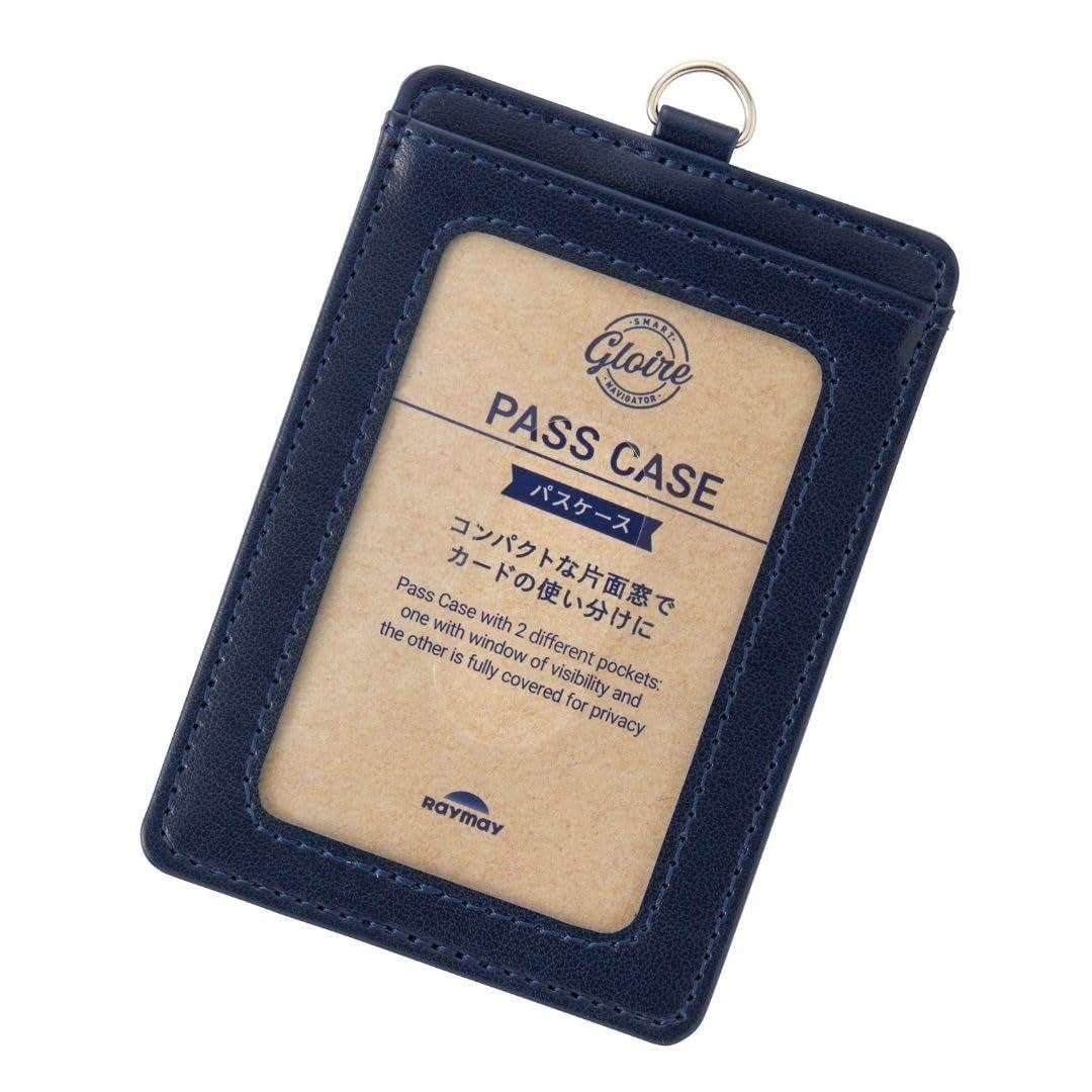 Reimei Fujii Pass Case Single Pass Case Gloire Navy GLP1303K