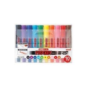 Mitsubishi Pencil Water-Based Pen Proッキーツウィン 10 Colors PM150TR10CN
