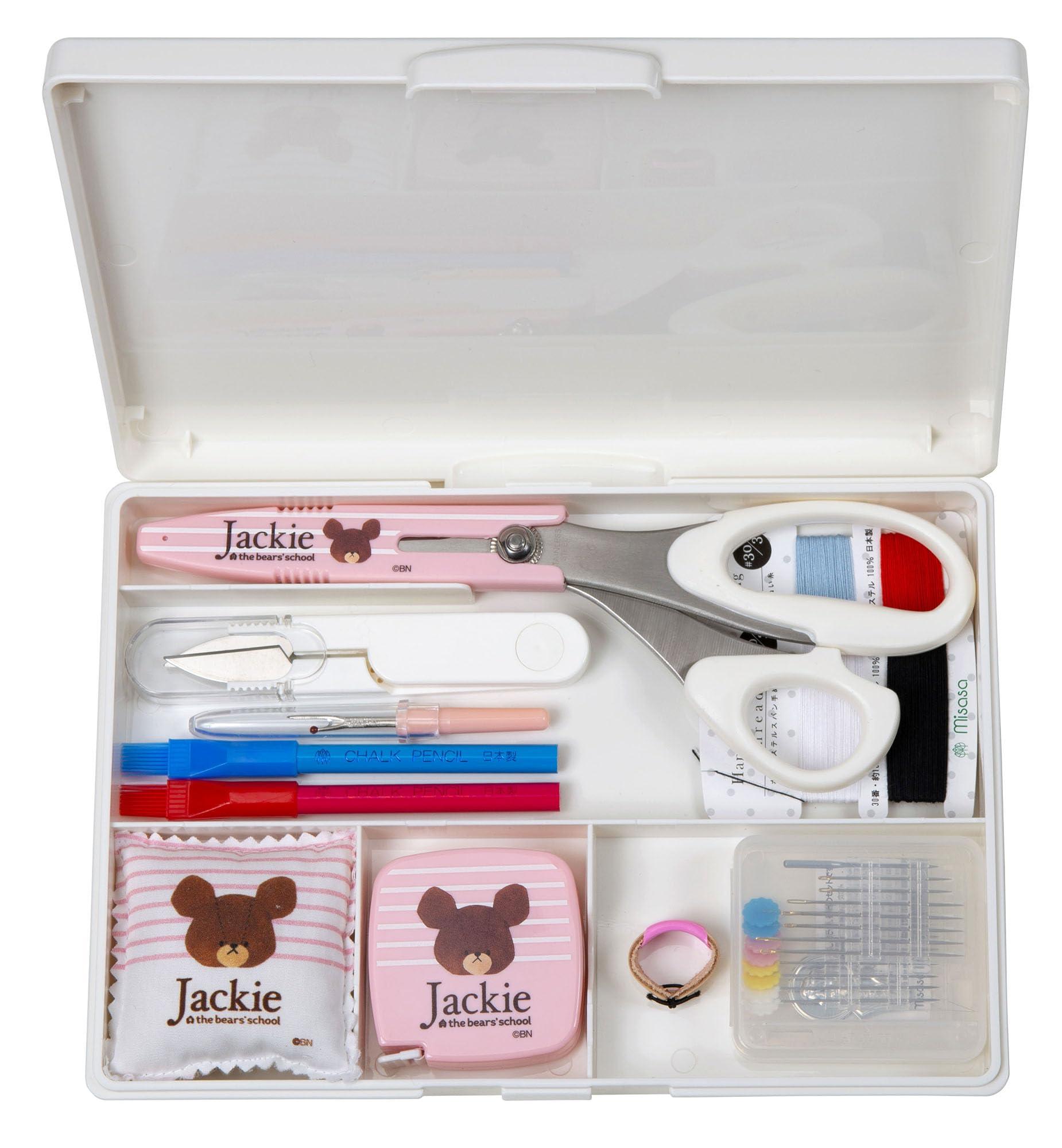 Misasa Bear School Sewing Set Zipper Bag Tote Type NO. 1796