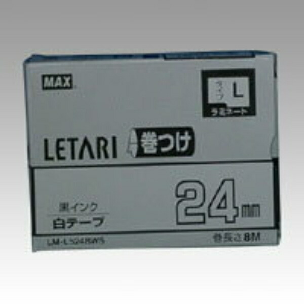 Max Beepop Mini Tape Cassette LM-L524BWS 24mm × 8m
