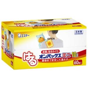Onpacks [Large Capacity] Haru Onpacks Stick-On Hand Warmer Mini 60-Pack [Made in Japan/Approx. 10-Hour Duration] Stick-On Hand Warmer R
