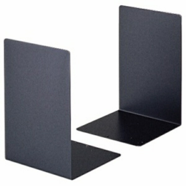 Lion Office Supplies Bookend L-Shaped Small L-60N-BK Black Set of 2