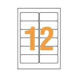 Lion Office Supplies Label Paper Tack Label Laser Compatible A4 12-Sheet LP-212W1 100 Sheets