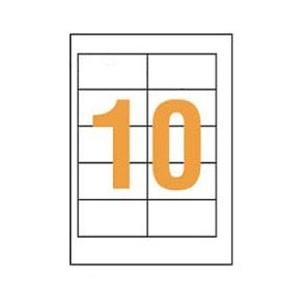 Lion Office Supplies Label Paper Tack Label Laser Compatible A4 10-Strips LP-210W 100 Sheets