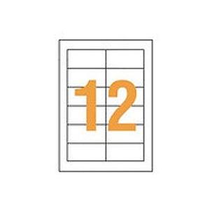 Lion Office Supplies Label Paper Tack Label Laser Compatible A4 12-Sheet LP-212 100 Sheets