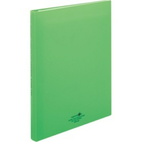 Rihitora File Clear Book Refillable A4 30-Hole 15-Pocket Yellow-Green N5016-6