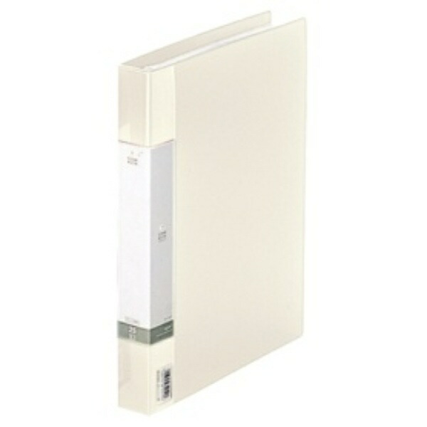 Rihitorabu File Clear Book Refillable A4 30-Hole 25-Pocket White G3802-0