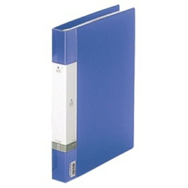 Rihitora File Clear Book Refillable A4 30-Hole 25-Pocket Blue G3802-8