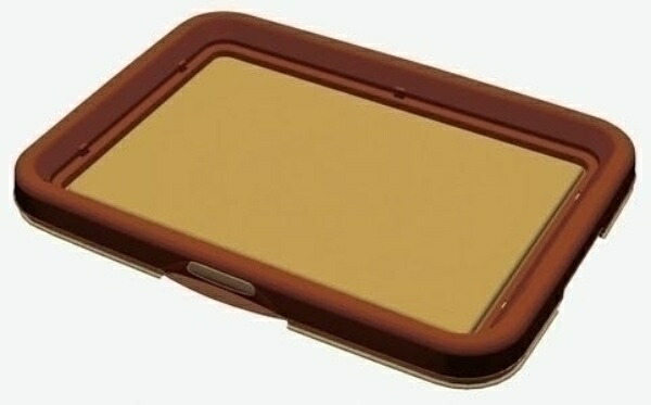 Petio One-Handed Easy Dog Tray Brown Regular Size for Dogs