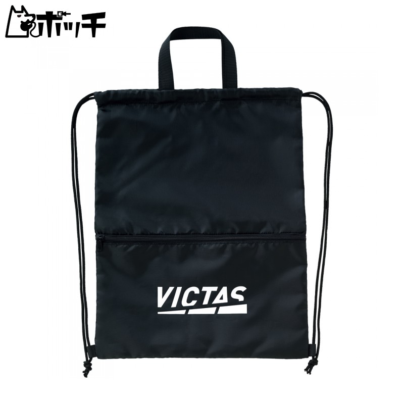 VICTAS VICTAS PLAY Table Tennis Gym Sack Bag PLAY LOGO GYM SACK 682102 BK (Black)