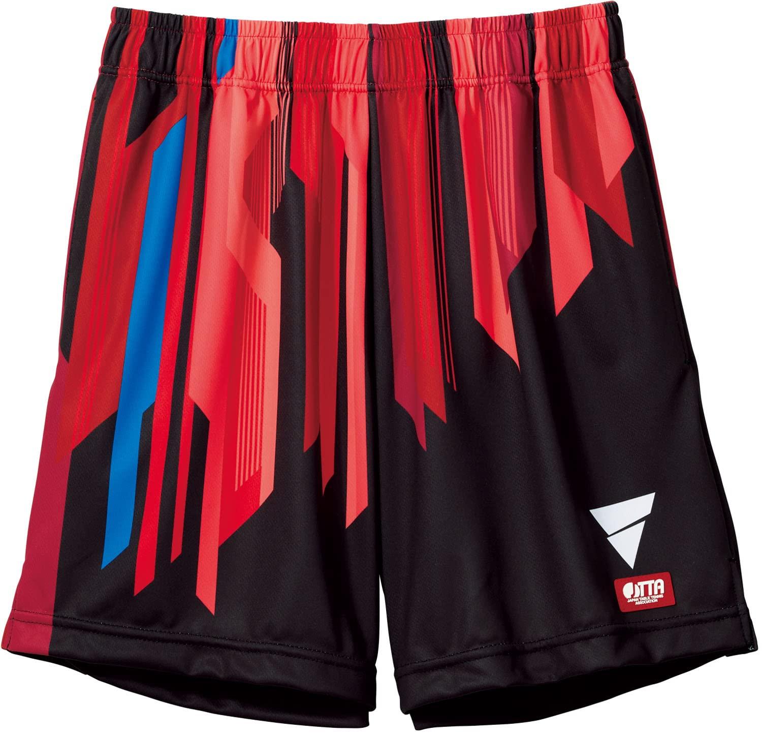 VICTAS Table Tennis Game Pants V-GP301 J.T.T.A. (Japan Table Tennis Association) Approved Unisex Red (9000) Size S 522301