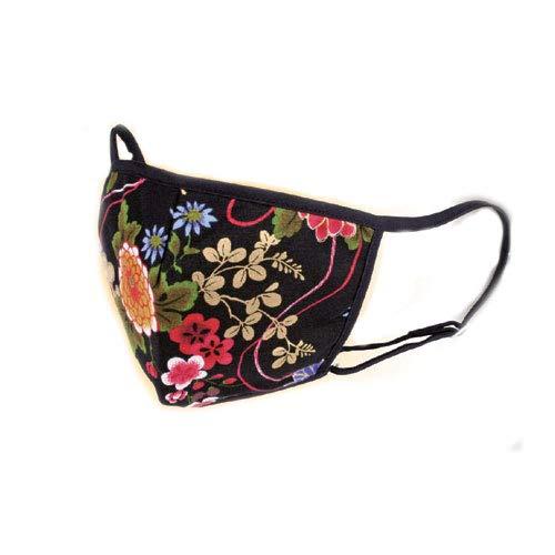 S&M Outing Black Mask Floral Pattern 8119922
