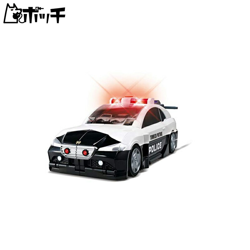 TAKARA TOMY TOMICA Big Transformation! Giant Patrol Car Miniature Car Toy For Boys and Girls Ages 3 and up Meets Toy Safety Standards ST Mark Certified TOMICA