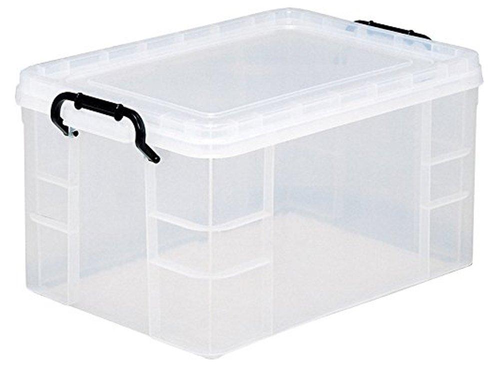 Izumi Kasei Storage Container Made in Japan Safety Box Type 5 Clear (Width 35.8 × Depth 53 × Height 27.5 cm)