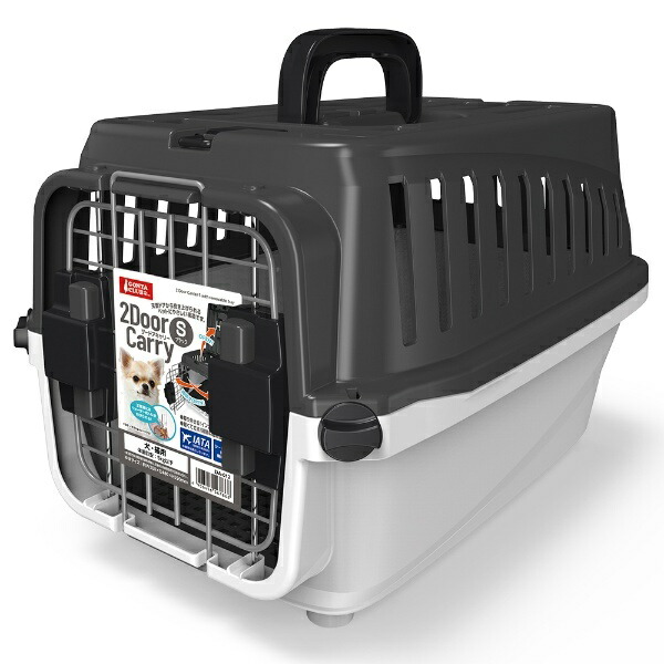 Marukan 2-Door Carrier Black S Size
