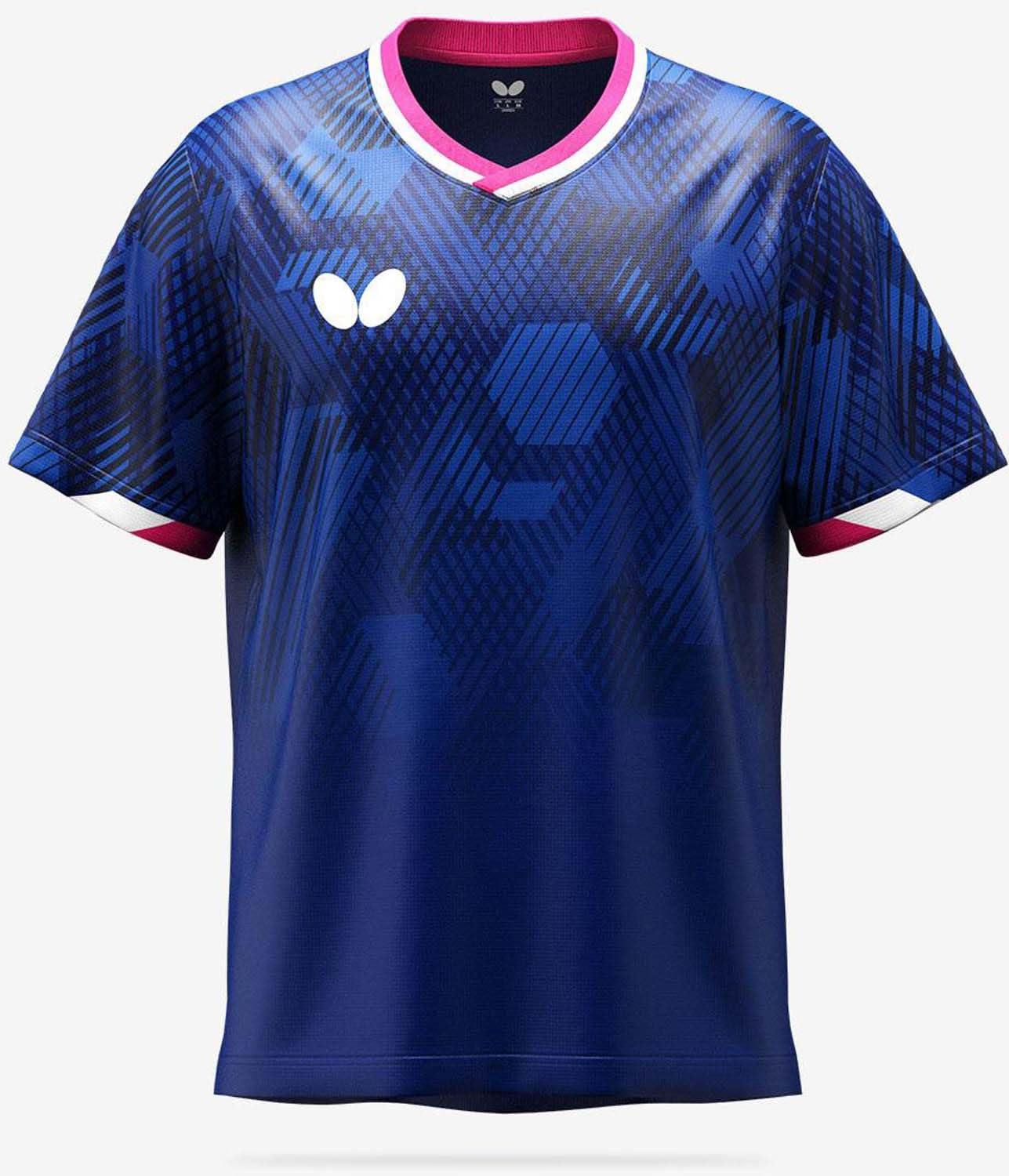 [Butterfly] Lesene Shirt 46590 Navy M