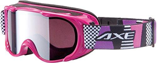 AXE Junior Ski/Snowboard Goggles UV Protection Silver Mirror Lens Pink AX270-WMD