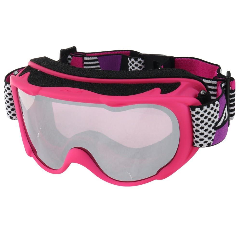 AXE Junior Ski & Snowboard Goggles Ages 10 and up Double Lens Compatible with glasses and helmets Frame: Matte Pink Lens: Pink Base Mirror: Silver Mirror AX270-WMD