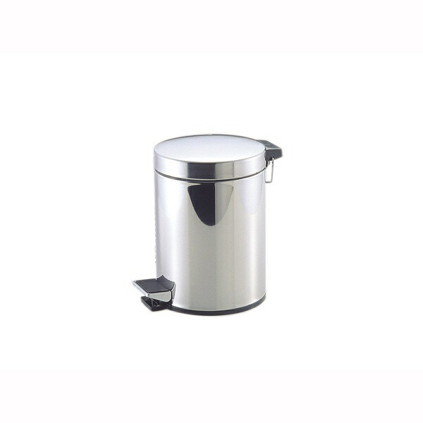 Pearl Metal Wacoat Trading Trash Can with Lid Stainless Steel Pedal Bin 5L Calis2 H-2284
