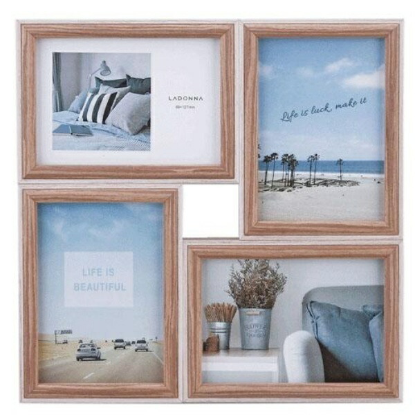 LADONNA Photo Frame AVANTI DF85-40-IV Wooden 4-Panel L×4 083886