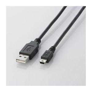 ELECOM USB Cable  USB 2.0 (USB Type-A Male to miniB Male) Standard 2m Black U2C-M20BK