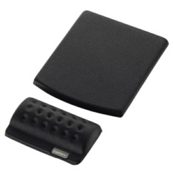 ELECOM Mouse Pad with Wrist Rest for Fatigue Reduction COMFY Black MP-114BK