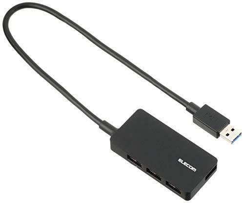 ELECOM USB 3.0 Hub 4-Port with AC Adapter, Black U3HS-A420SBK
