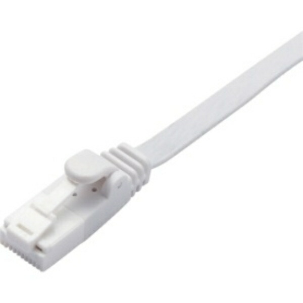ELECOM LAN Cable CAT6A 1m Non-Breakable Connector Super Flat White LD-GFAT/WH10