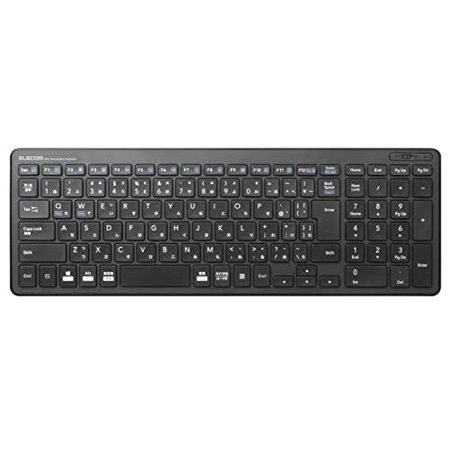 ELECOM USB-A Wireless Keyboard (with Receiver) Pantograph Compact Keyboard Black TK-FDP099TBK