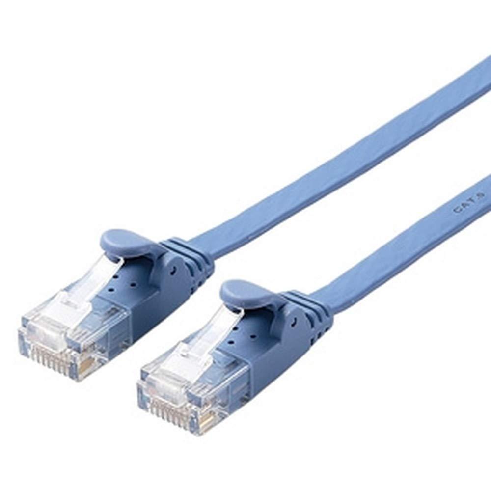 ELECOM LAN Cable CAT6 3m Anti-Snapping Connector Super Flat Blue LD-GF2/BU3