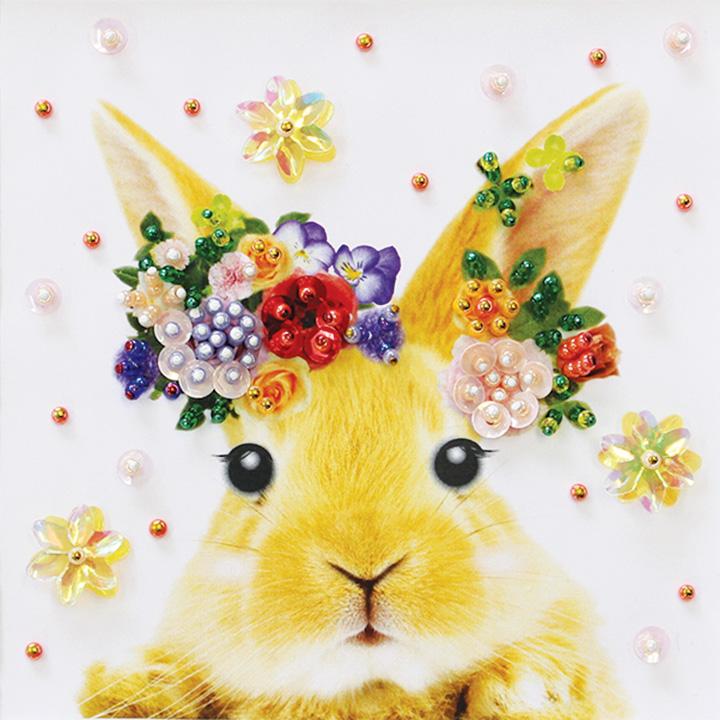 TOHO TOHO Bead Kit Mini Push Happy Bunny Frame Size 155mm x 155mm (Inner Dimensions 100mm x 100mm) G-426