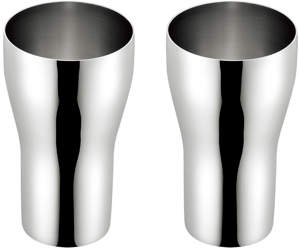 Yokoyama Tsubame-Juku Craft Stainless Steel Tumbler 440ml 2P EJES-600